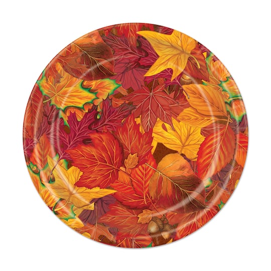 Beistle 7" Fall Leaf Plates, 16ct.